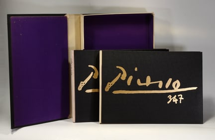 Pablo Picasso 347 Two Volume First English Edition 1970 Complete in Slipcase