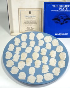 Wedgwood Bicentennial Jasperware "U.S. Presidents" Commemorative Plaque, No. 571 of 3,000 (1976)