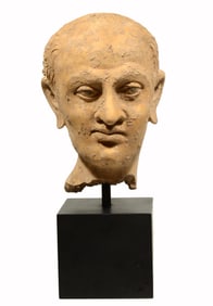Graeco Buddhist Gandharan Pottery Male Head