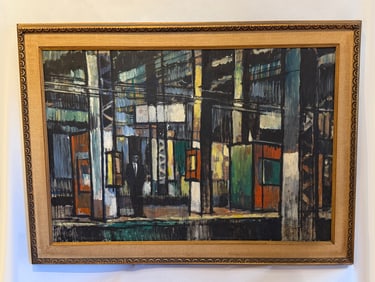 Mid-Century Modern NYC Subway Scene