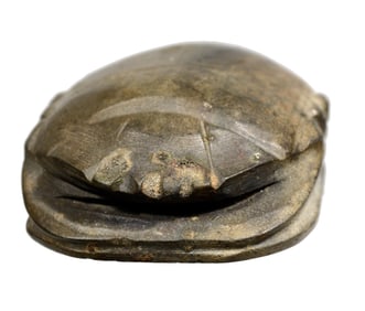 Egyptian Green Schist Stone Heart Scarab