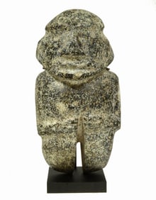 Fine Mezcala Standing Stone M-24 Axe God Figure Pre-Columbian