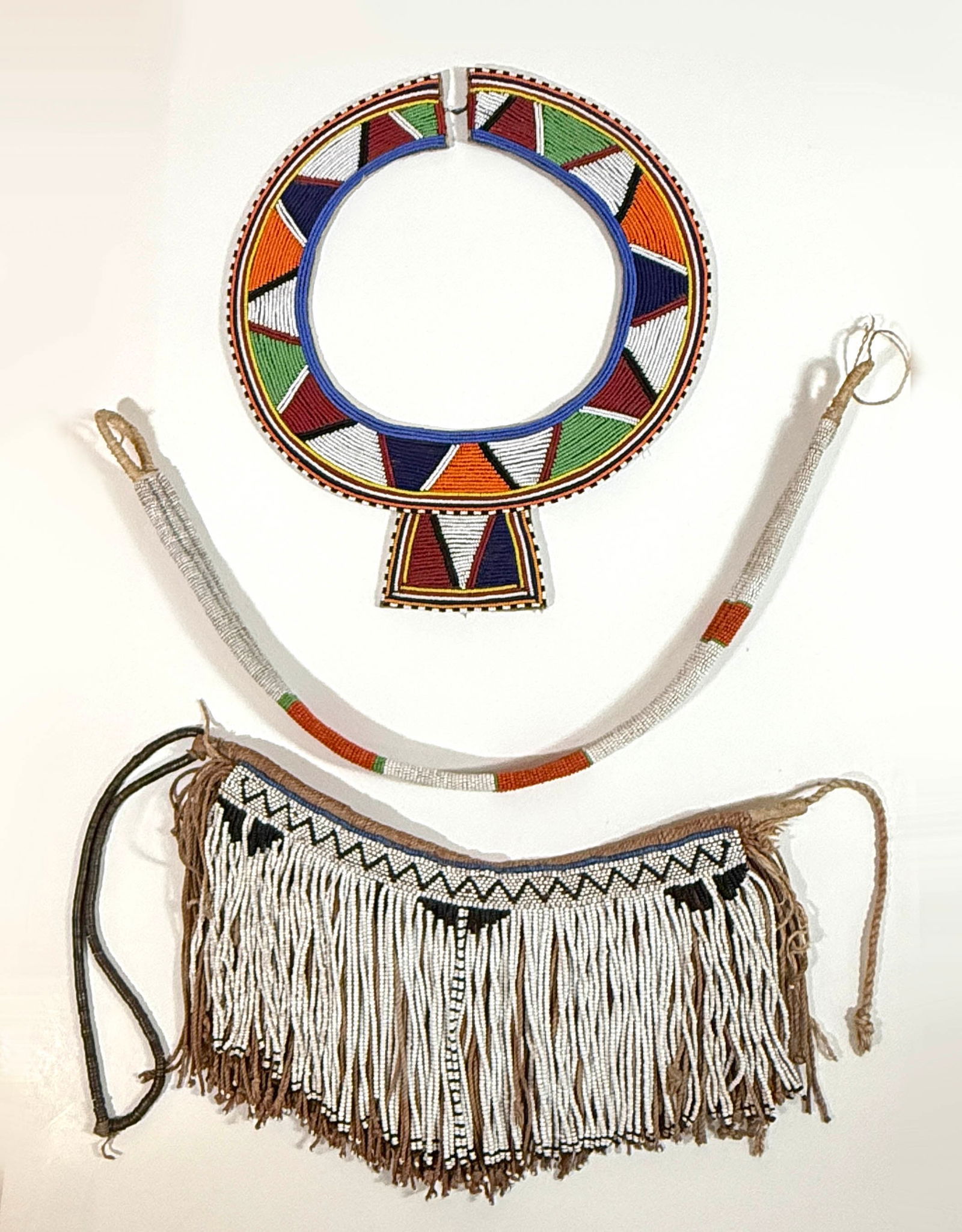 Three South African Beaded Adornments from the Xhosa & Masai (1 of 7)