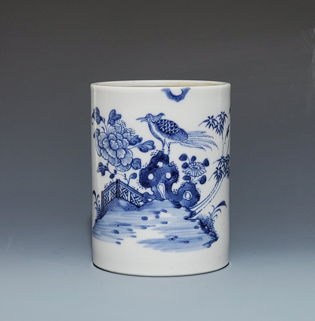 Chinese Antique Brush Holder/清乾隆锦鸡纹笔筒 (1 of 15)