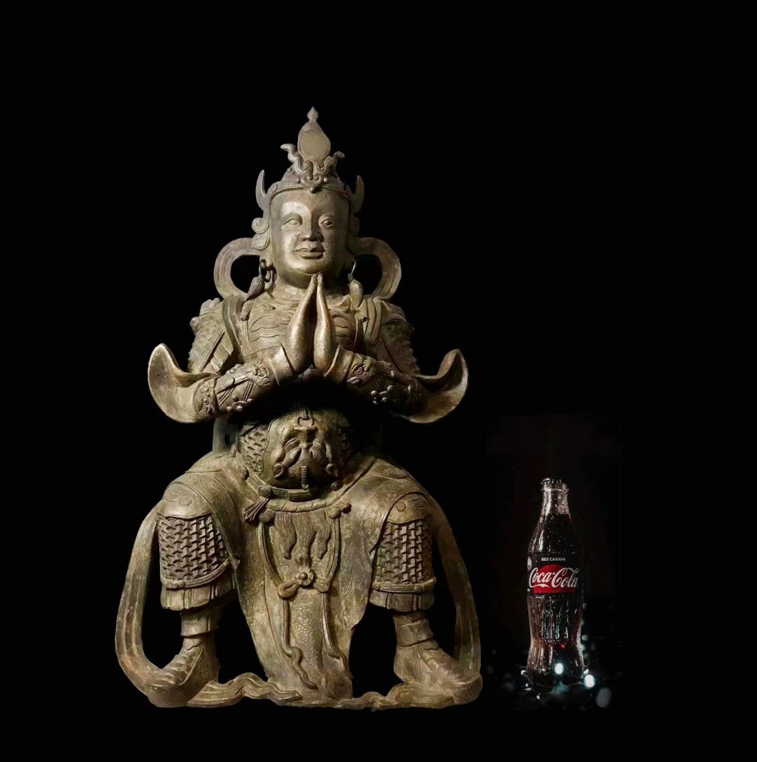 Chinese Antique Tibetan Buddhist Bronze Figure/明代藏傳銅像 (1 of 17)