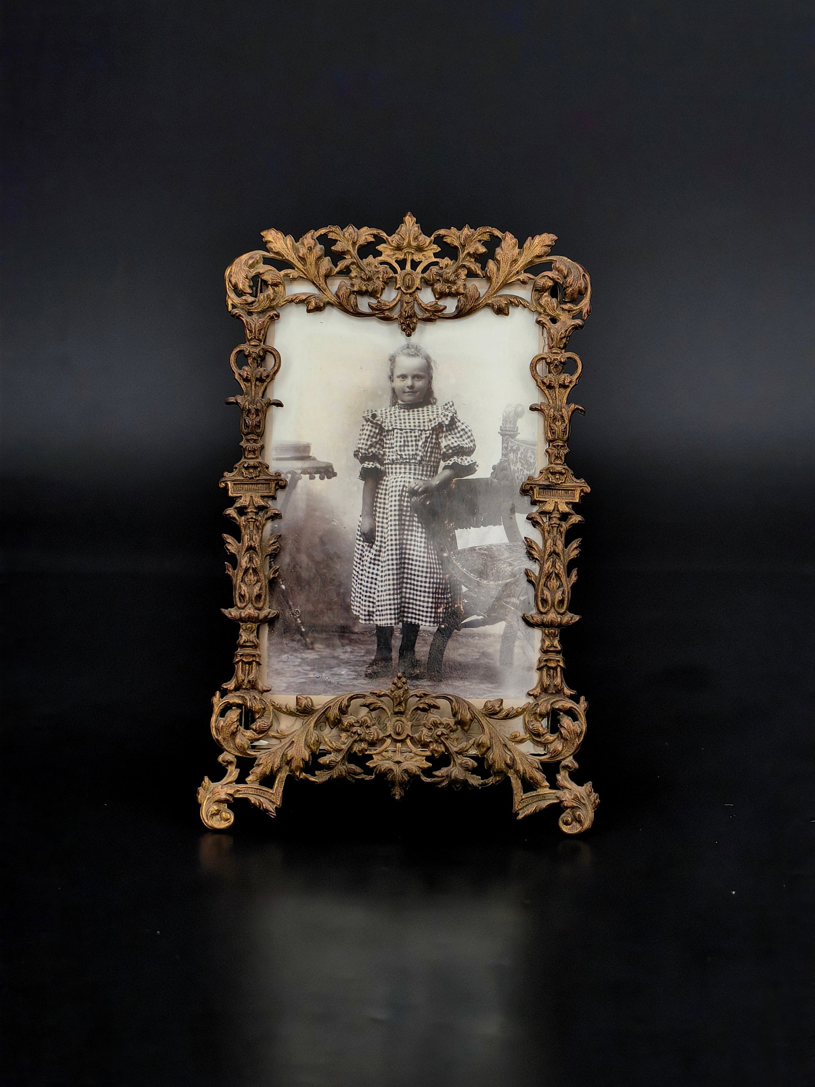 An Gilt Metal Photograph Frame (1 of 7)