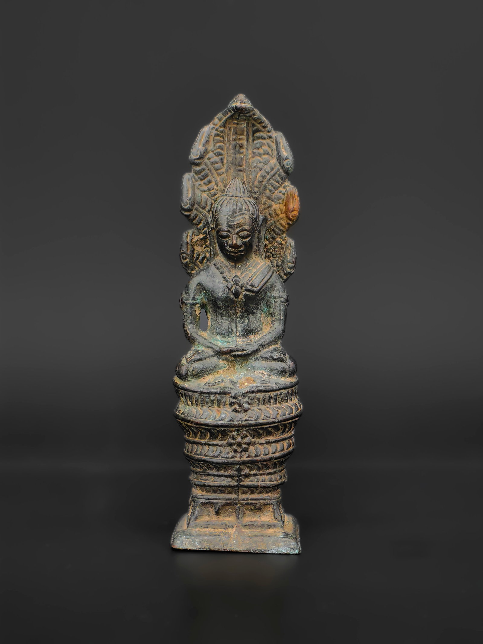 An Ancient Bronze Thai Buddha Statue (1 of 8)