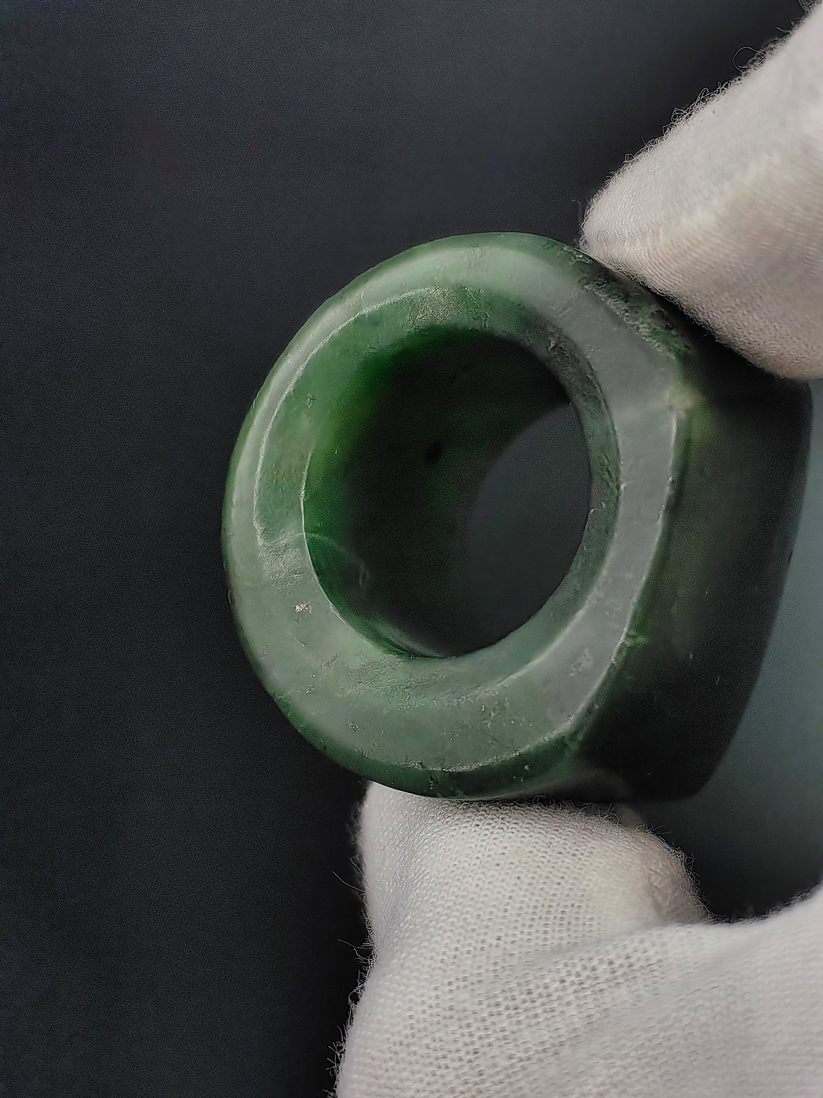 A Qing dynasty Jasper Archer's Ring - 5