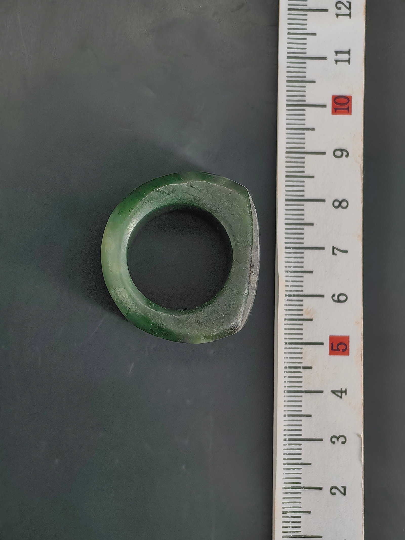 A Qing dynasty Jasper Archer's Ring - 6