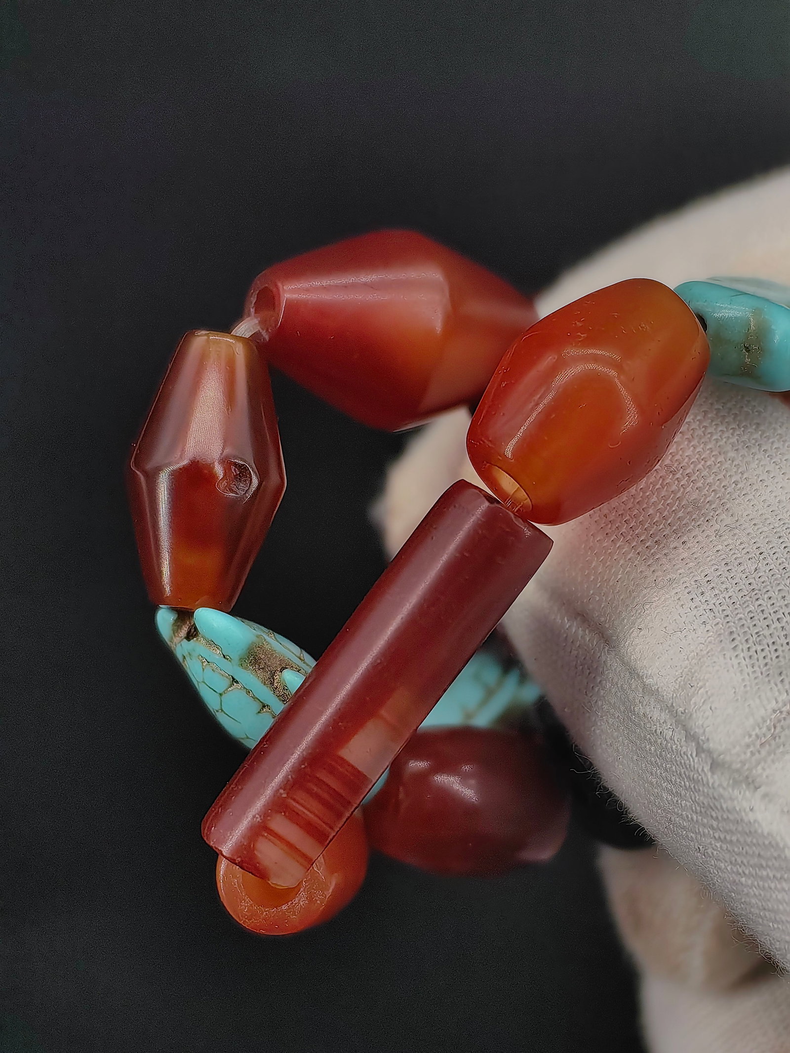 An Antique Agate Bracelet - 5