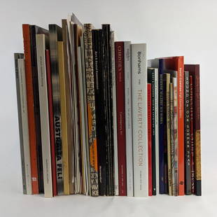 [ART] Australian Art Catalogues: Box lot of 52 Australian art catalogues. Includes Moet & Chandon Exhibitions, William Robinson, Peter Booth, Ross Laurie, Daniel Crawshaw, William Kentridge, Philip Hunter, Alan Tucker, Metro 5 Galler