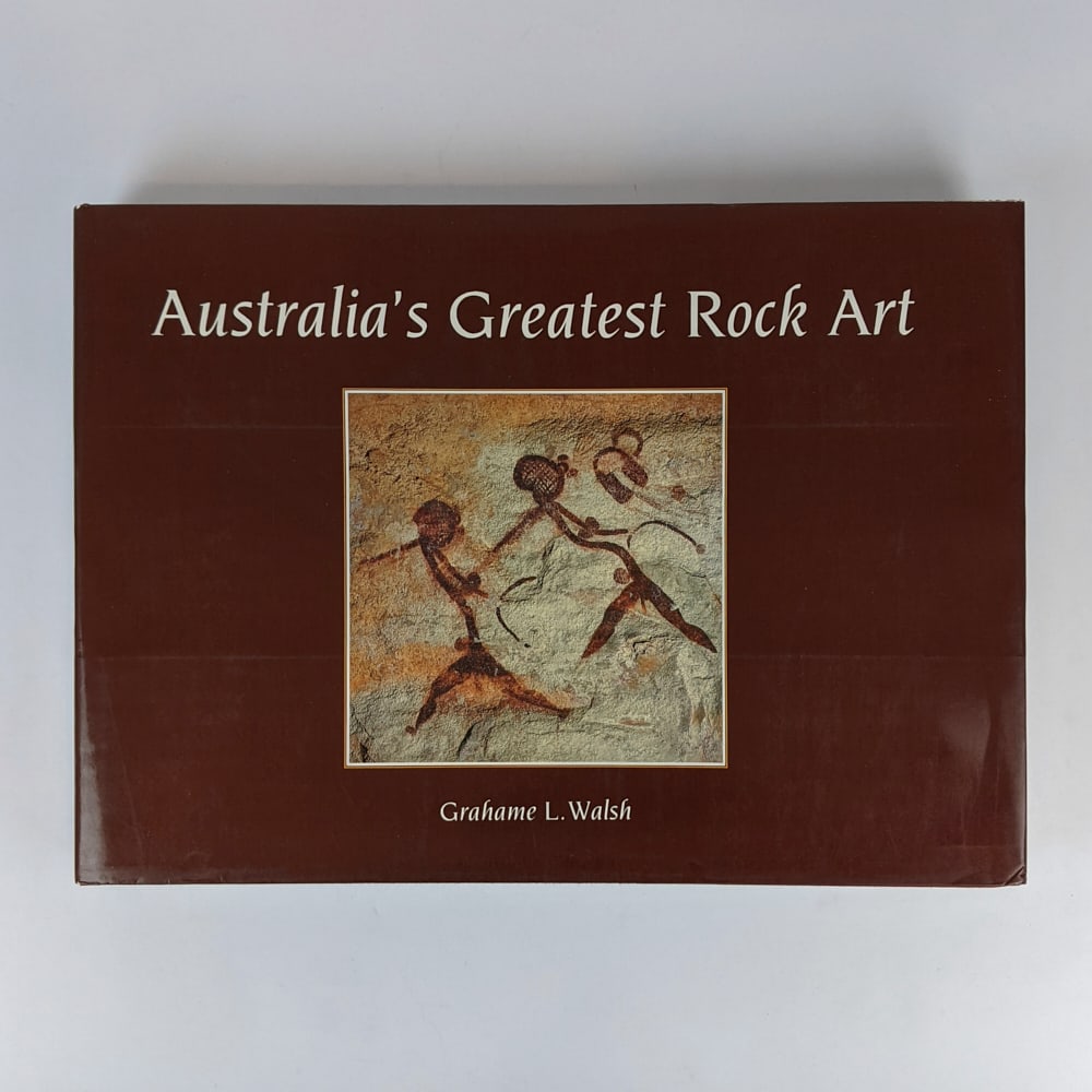 Australia's Greatest Rock Art: Grahame L. Walsh Australia's Greatest Rock Art Bathurst: E. J. Brill / Robert Brown and Associates, 1988.First Edition.26cm x 36cm. 312 pages, colour photographs. Red cloth, gilt lettering, blind deco