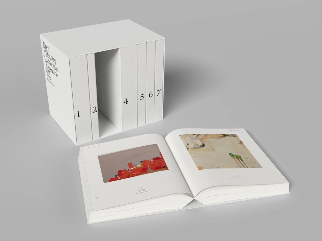 [AUSTRALIAN ART] Brett Whiteley: Catalogue Raisonne, 1955-1992: Kathie Sutherland Brett Whiteley: Catalogue Raisonne, 1955-1992 Melbourne: Schwartz City, 2020.23cm x 43cm. 7 volumes. White cloth, black lettering, lettered slipcase. Limited to an edition of 1,000 n