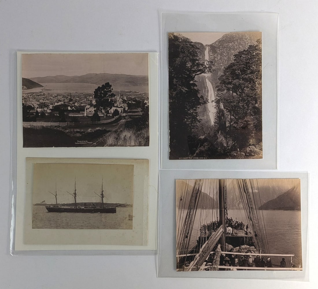 [NEW ZEALAND] Milford Sound and Dunedin Albumens (1 of 5)