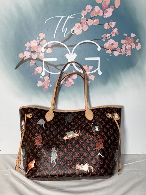 Louis Vuitton Catogram Neverfull Mm Marron