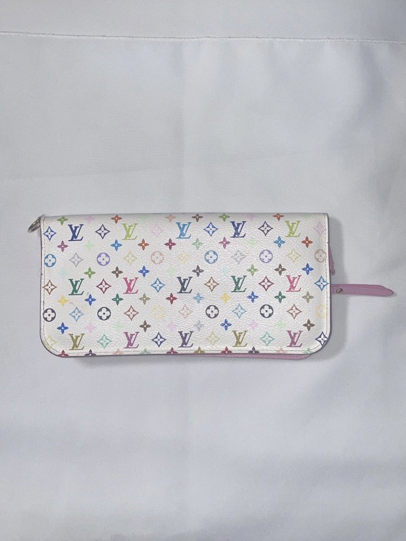 Pre-Owned Monogram Multicolor Insolite Wallet White Litchi (1 of 3)