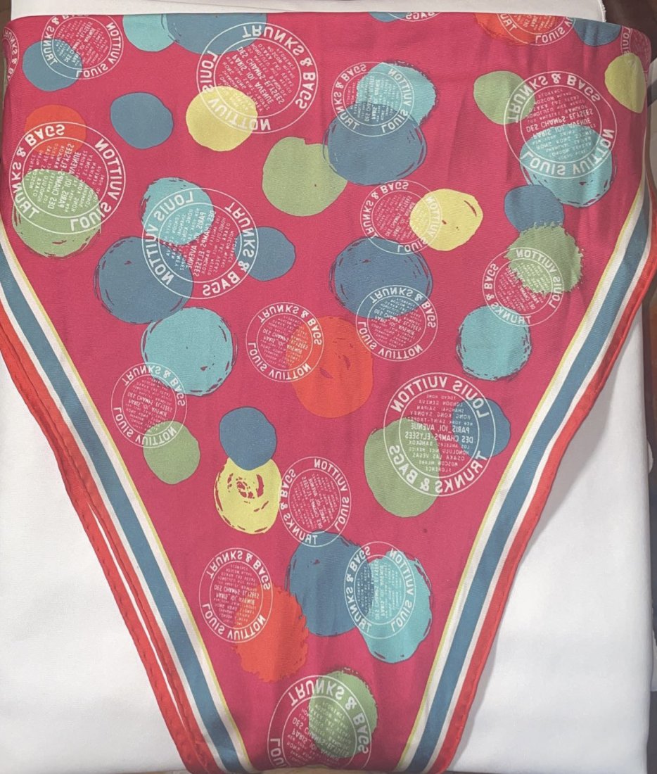 Louis Vuitton TRUNKS & BAGS Pattern Scarf (1 of 8)
