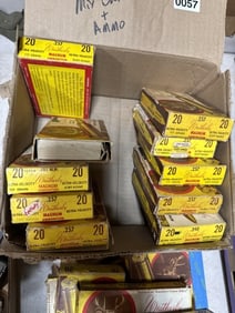 Long gun ammunition n brass mixed lot