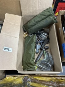 Misc military gun parts n brass lot