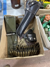 Military lot brass n holsters n more