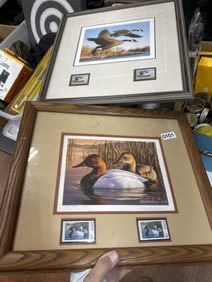 2 Duck Stamp prints framed