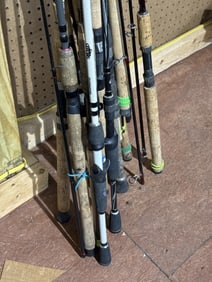 Large lot fishing poles