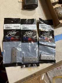 4pc- 3 gun magazines & gun lock