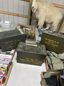 3 military ammo metal boxes