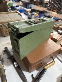 Vintage ammo metal box