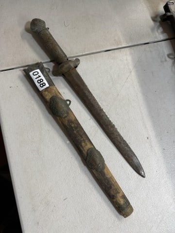 Asian dagger: local pick up only- No Shipping on this lot