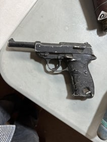 Vintage Toy military metal pistol