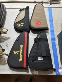 4 hand gun carrying cases soft