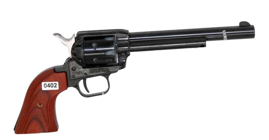 Heritage MFG-Model:Rough Rider-.22-Revolver: 2022-00463 - Heritage MFG - Model:Rough Rider - Serial #: - 1BH384978 - .22 - Revolver - "as is", normal wear and tear, Property being sold is not new! Dents, dings, scratches and other damage may be 