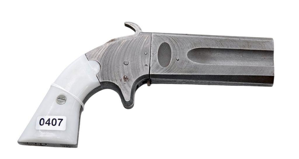 CMC-Model:Swivel Derringer-.36-Pistol: 2024-00204 - CMC - Model:Swivel Derringer - Serial #: - 344T - .36 - Pistol - "as is", normal wear and tear, Property being sold is not new! Dents, dings, scratches and other damage may be present. Al