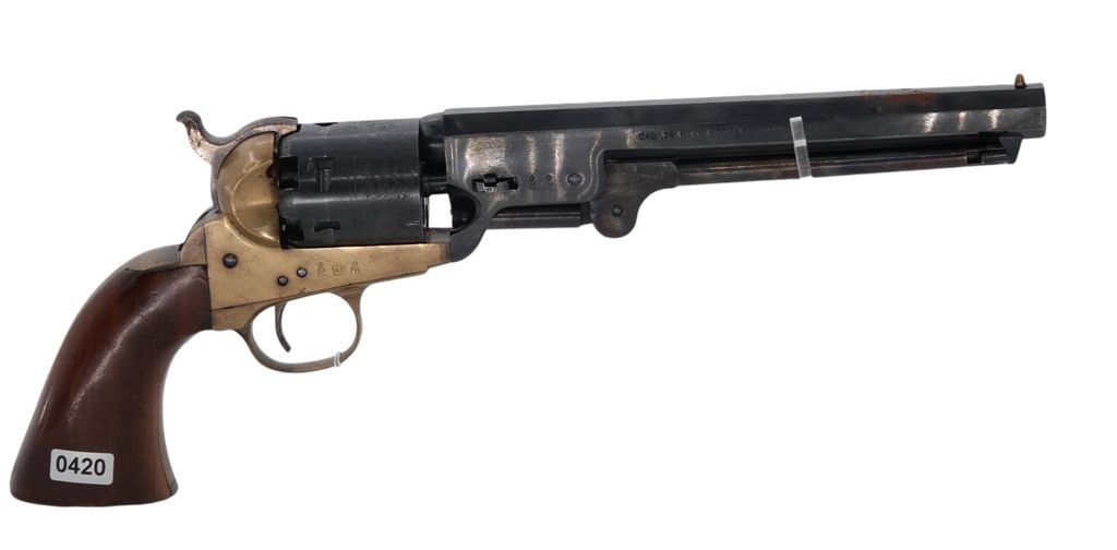 Made in Italy-Model:Navy Model-.36-Revolver: 2024-00051 (Black Powder) - Made in Italy - Model:Navy Model - Serial #: - 21036 - .36 - Revolver - "as is", normal wear and tear, Property being sold is not new! Dents, dings, scratches and other dam