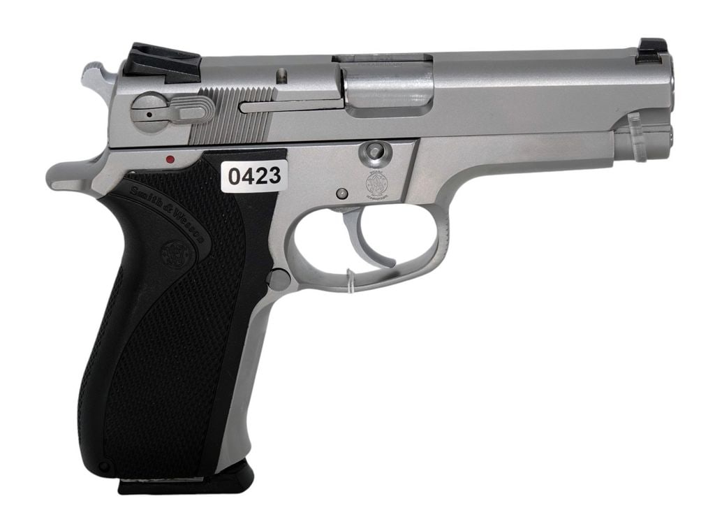 Smith & Wesson-Model:5906-9MM-Pistol: 2024-00026 - 1X15 RD MAGS (NO NJ RESIDENT UNLESS MAGS GET PINNED) - Smith & Wesson - Model:5906 - Serial #: - THF5082 - 9MM - Pistol - "as is", normal wear and tear, Property being sold is not new! De