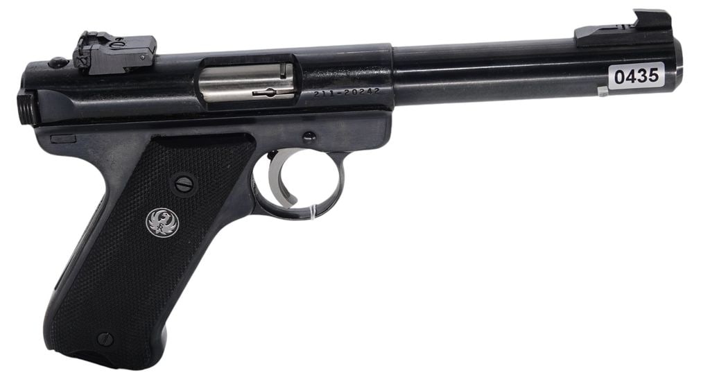 Ruger-Model:Mark II Target-.22 Long Rifle-Pistol: 2024-00114 - Ruger - Model:Mark II Target - Serial #: - 211-20242 - .22 Long Rifle - Pistol - "as is", normal wear and tear, Property being sold is not new! Dents, dings, scratches and other damage ma