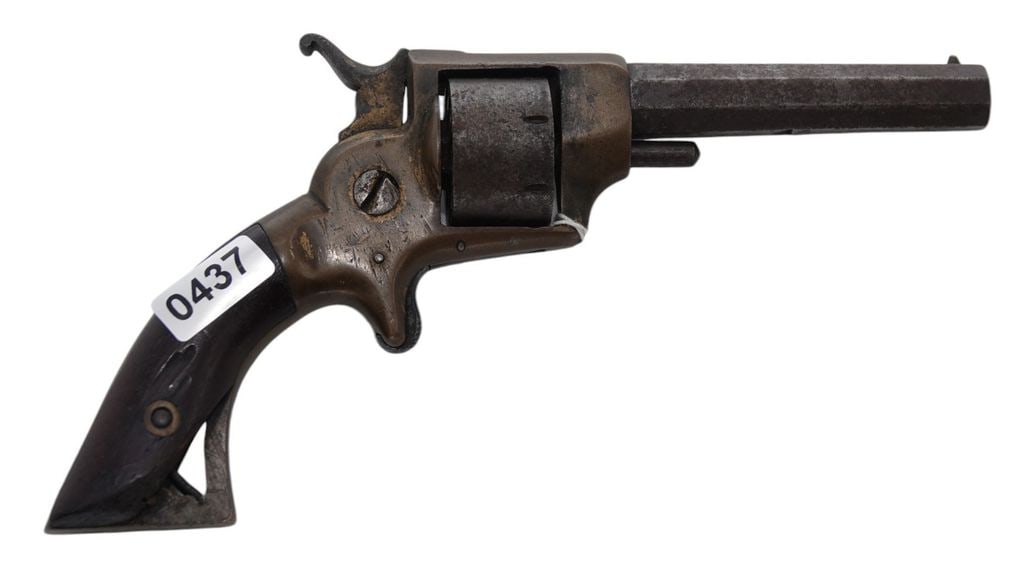 E.A. Prescott-Model:not marked-.22-Revolver: 2024-00107 (Antique) - E.A. Prescott - Model:not marked - Serial #: - nsn - .22 - Revolver - "as is", normal wear and tear, Property being sold is not new! Dents, dings, scratches and other damage may