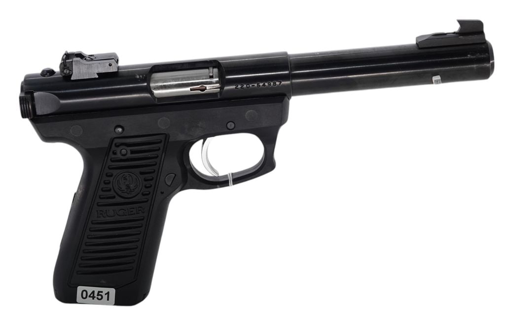 Ruger-Model:22/45-.22 Long Rifle-Pistol: 2024-00269 - Ruger - Model:22/45 - Serial #: - 220-54987 - .22 Long Rifle - Pistol - "as is", normal wear and tear, Property being sold is not new! Dents, dings, scratches and other damage may be pres