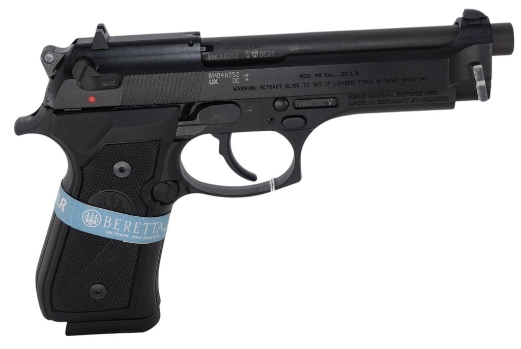 Beretta-Model:MOD. M9-.22 Long Rifle-Pistol: 2024-00327 - 1X15 RD MAGS (NO NJ RESIDENT UNLESS MAGS GET PINNED) - Beretta - Model:MOD. M9 - Serial #: - BM048252 - .22 Long Rifle - Pistol - "as is", normal wear and tear, Property being sold is not
