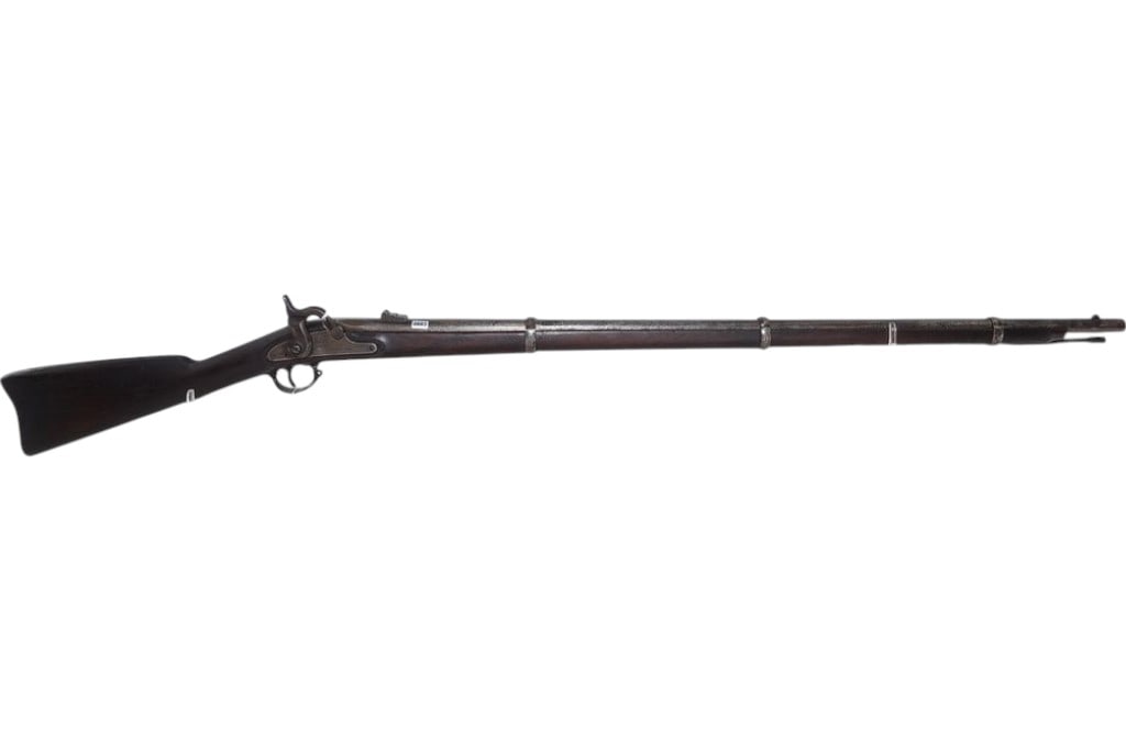 U.S. Springfield-Model:1864-.58-Rifle: 2024-00099 (Antique) - U.S. Springfield - Model:1864 - Serial #: - nsn - .58 - Rifle - "as is", normal wear and tear, Property being sold is not new! Dents, dings, scratches and other damage may be pr