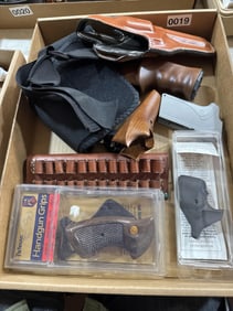 Hand gun grips holsters n more