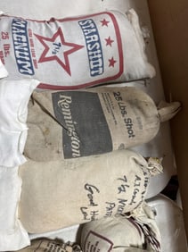 Lead shot in 25lb bags some opened