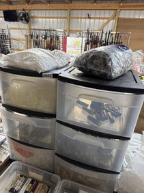 2 plastic storage 3 tiers of shotgun shells n wads