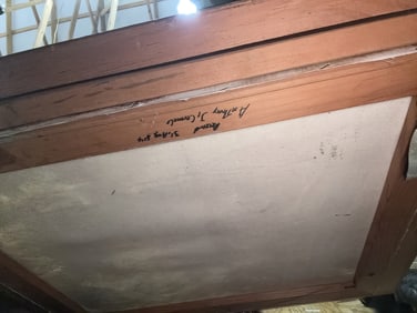 Painting landscape cottage scene