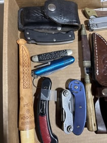 Mixed hunting pocketknives