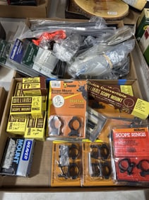 2 boxes rifle scope mounts n accessories