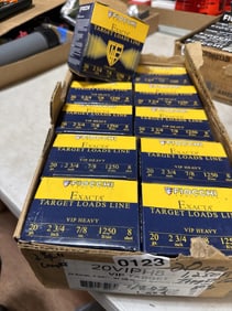 Shotgun ammo boxes may be partially full