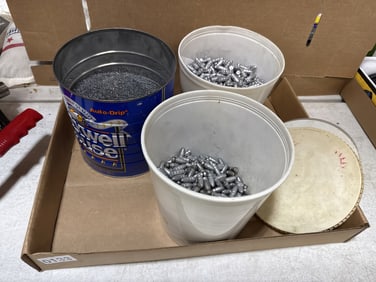 3 tubes of bullets lead shot