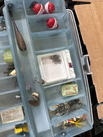 Fishing tackle box - w/ contents